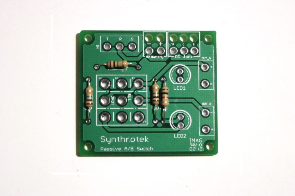 Passive, A/B, Switch, 3PDT, Electronic, Circuits, A/B Box, Synthrotek