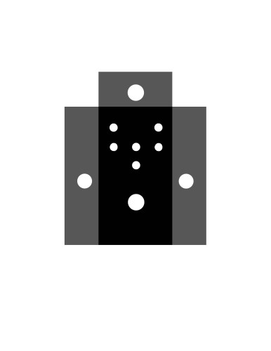 Tube Screamer Drill Template