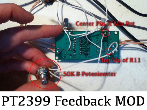 PT2399 Feedback Modification for Delay