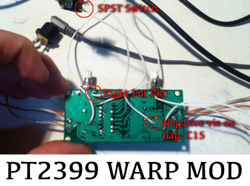 PT2399 Delay WARP Tremolo MOD