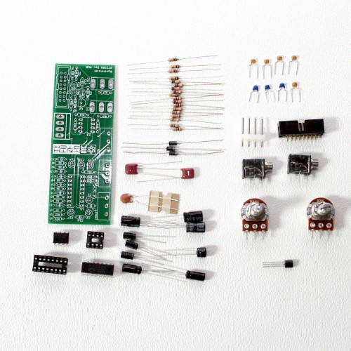 Modular PT2399 Delay for 16mm pots parts