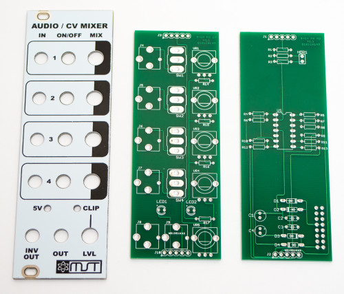 MST AUDIO CV MIXER PCBs & PANEL