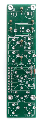MST Midi to CV Control Panel Resistors