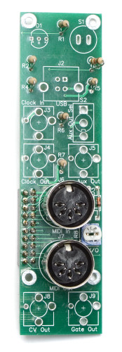 MST Midi to CV Control Panel Midi Jacks