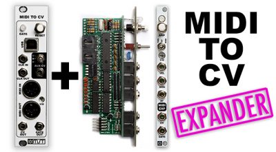 MIDI TO CV EURORACK EXPANDER