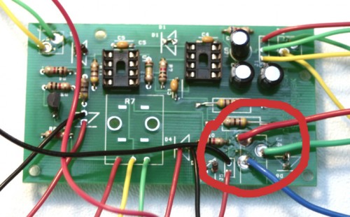Step 10: DC Jack Match the wiring in the circle with the DC Jack wiring shown below.
