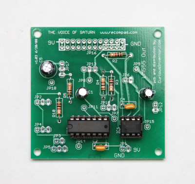 Voice Of Saturn Synth with all PCB Components added. V.1.03