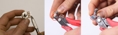 Remember to cut pins and nibs where needed.