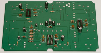 electrolytic caps soldered