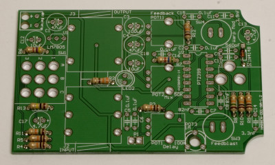 resistors soldered!