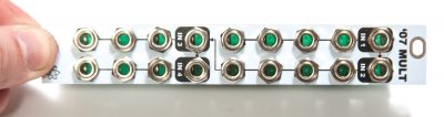 4HP Eurorack Buff Mult jacks with nuts