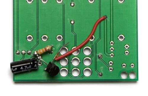 Twist the wire around the 'Drain' leg of the JFET