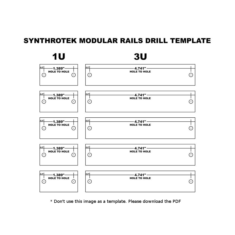 Synthrotek Rail Drilling Template now available! Synthrotek