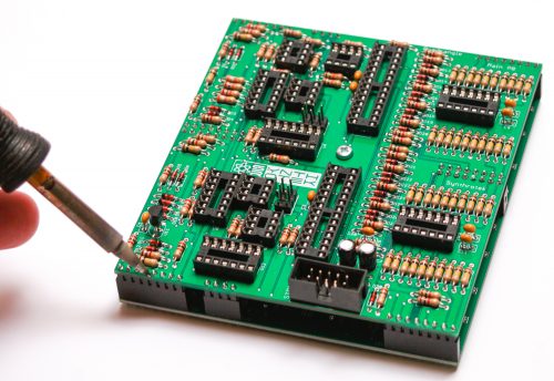 DIY QUADRANGLE Board to Board Connector Soldering