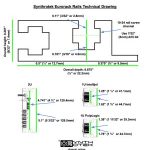 Eurorack Rails Technical Drawing